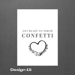 Biodegradable Confetti personalized packets