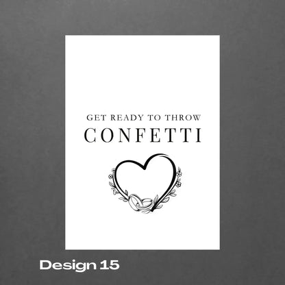 Biodegradable Confetti personalized packets