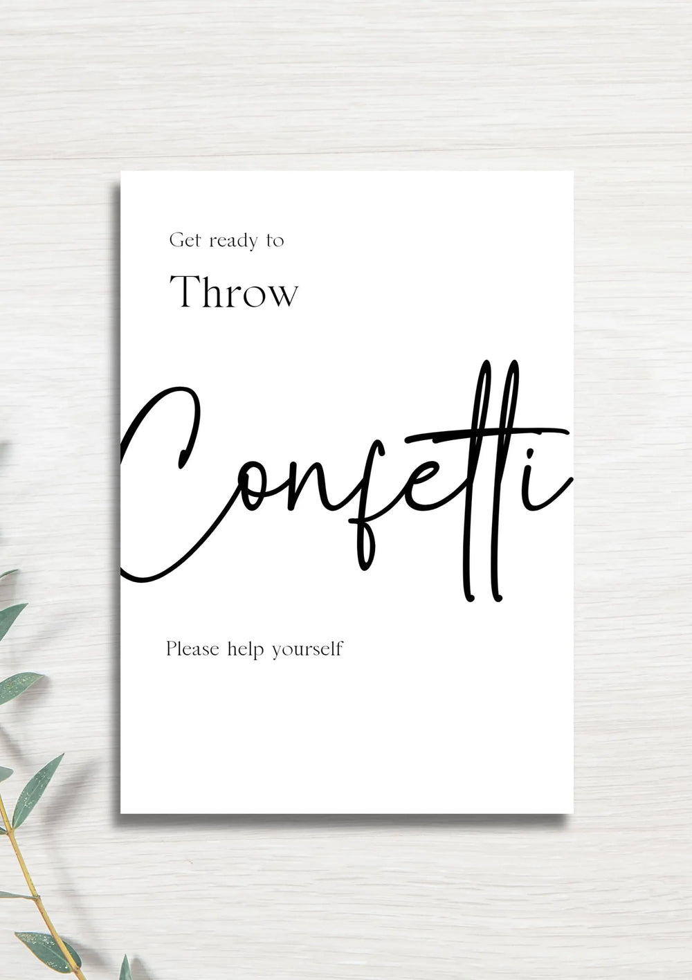 Throw Confetti WedFetti