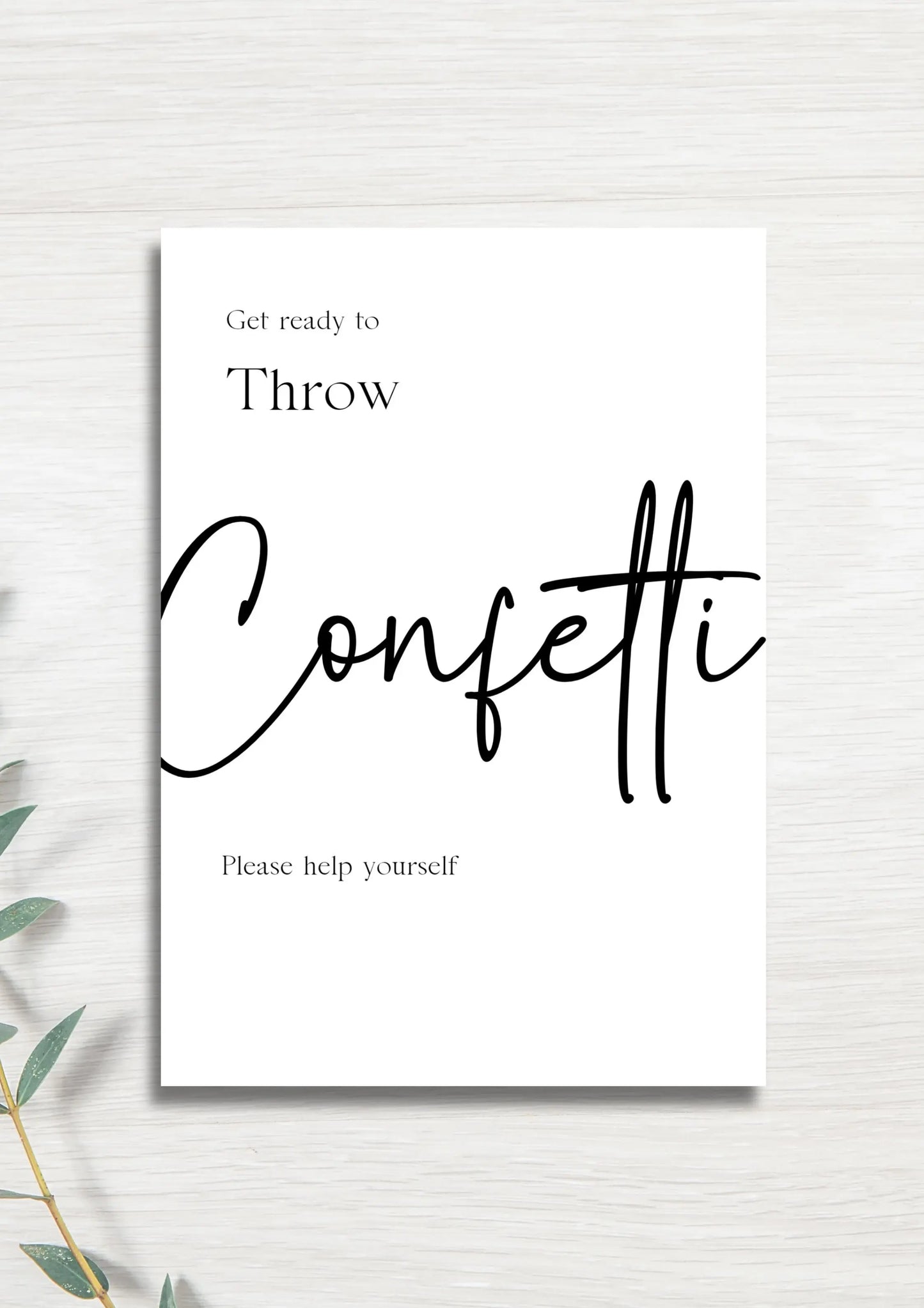 Throw Confetti WedFetti