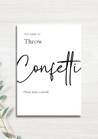 Throw Confetti WedFetti