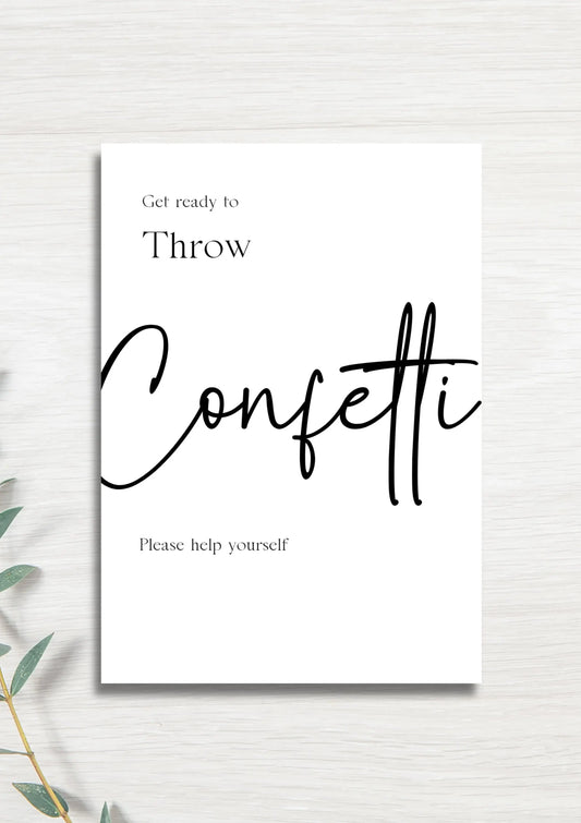 Throw Confetti WedFetti
