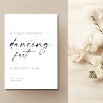 Flip flop / slipper dancing feet - WedFetti Confetti & Signage