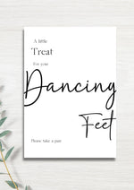 Flip flop/ slipper sign WedFetti