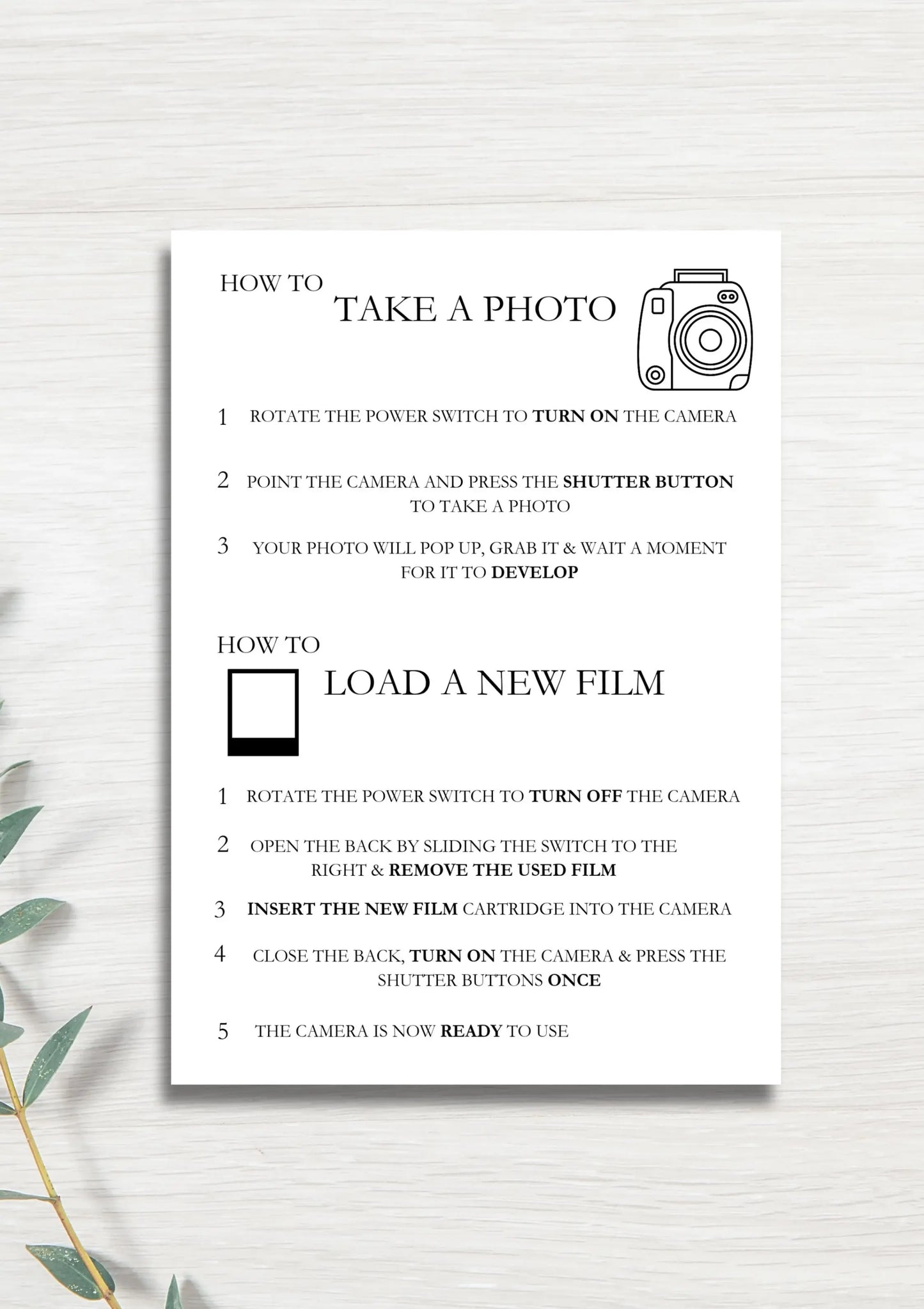 Photo Guestbook instructions WedFetti