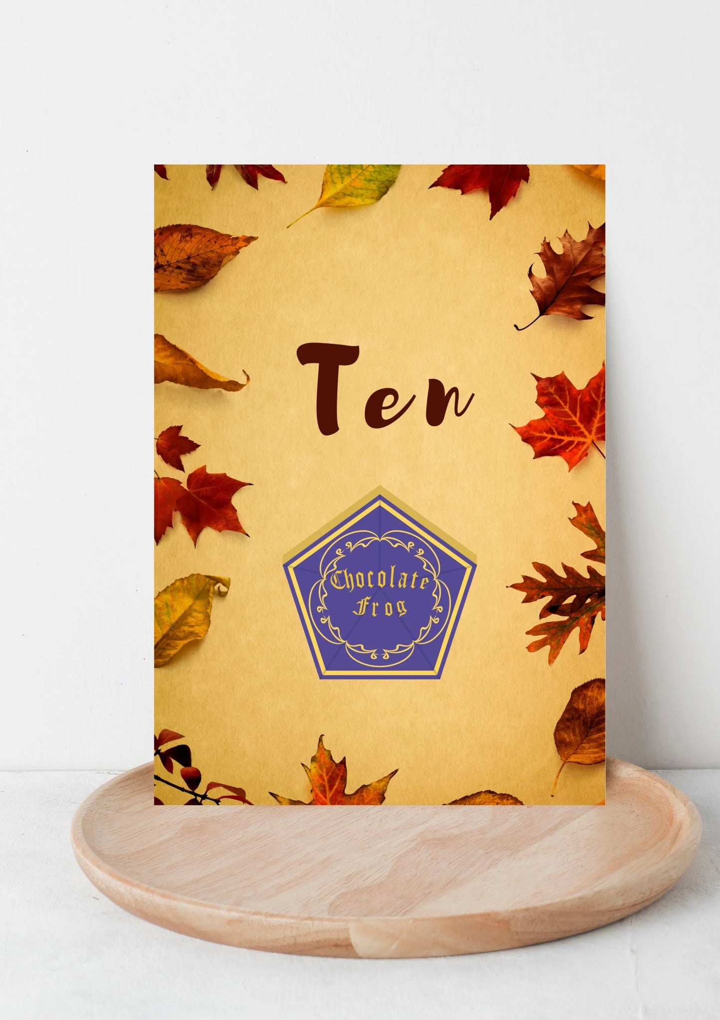 Harry potter style wedding table numbers WedFetti