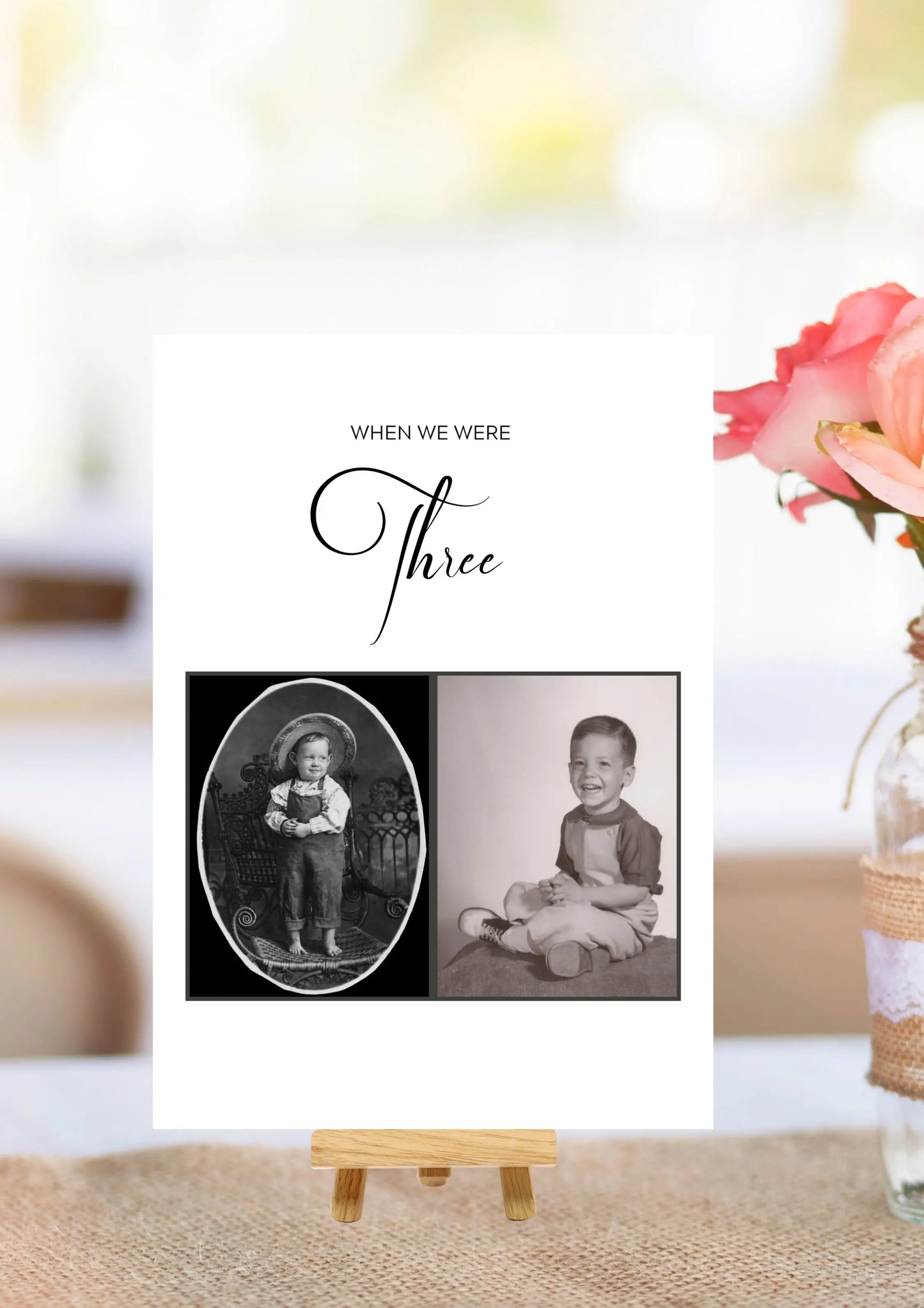 Photo table numbers WedFetti