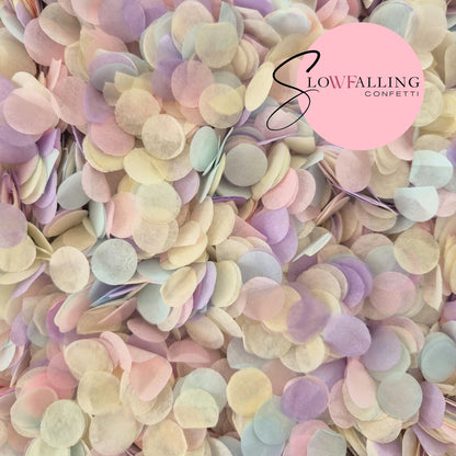 Slow falling paper Confetti - Pastels