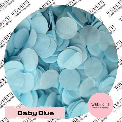 Slow falling paper Confetti - Baby Blue - WedFetti Confetti & Signage