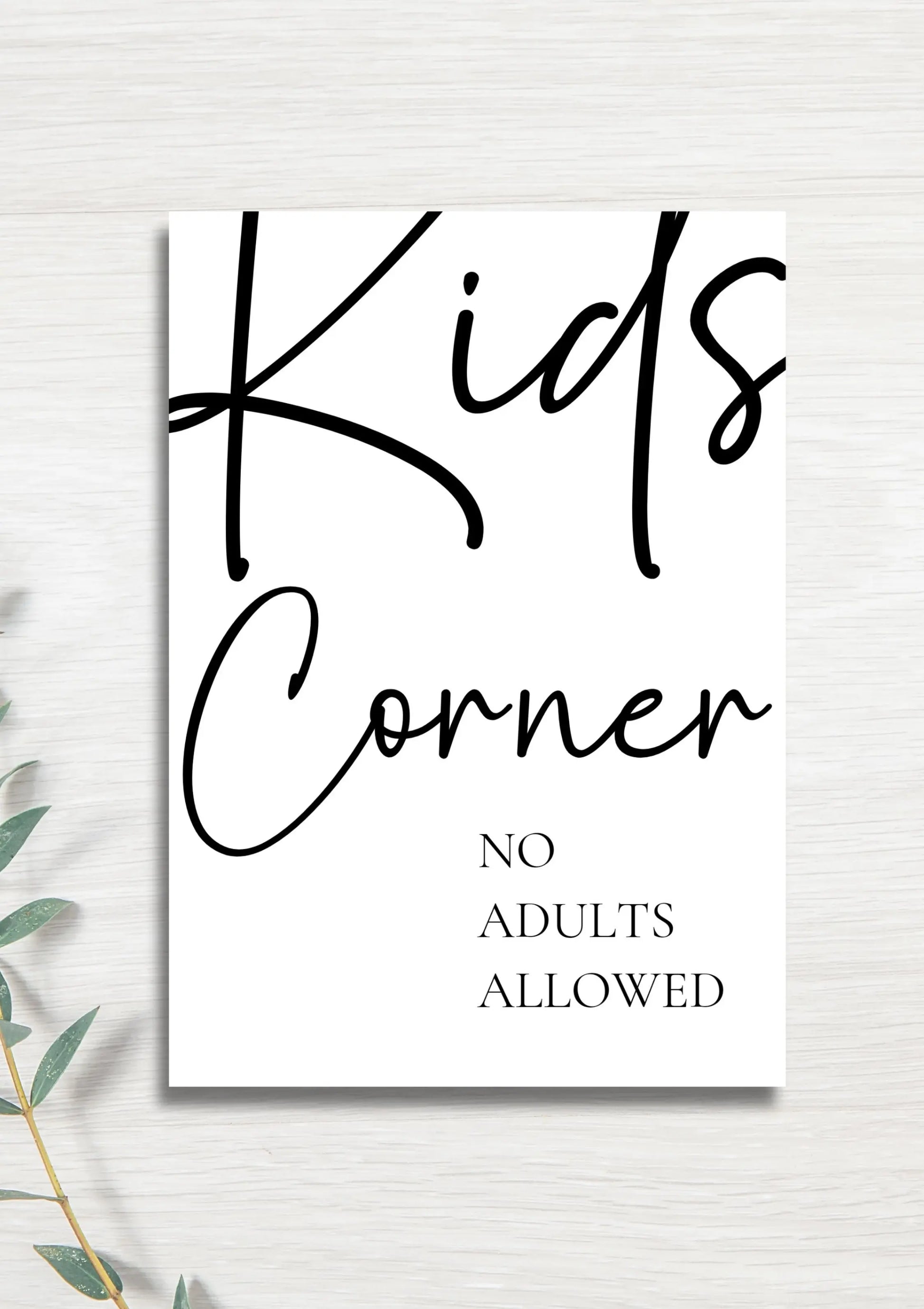 Kids corner WedFetti