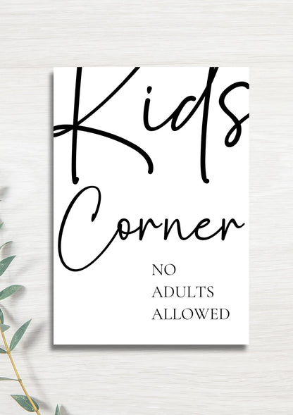 Kids corner WedFetti