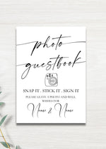 Photo Guestbook sign WedFetti