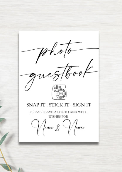 Photo Guestbook sign WedFetti