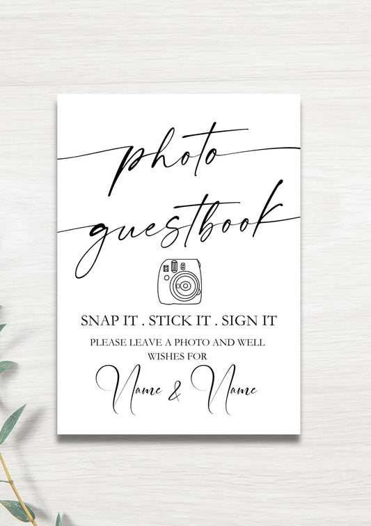 Photo Guestbook sign WedFetti
