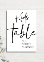 Kids table WedFetti