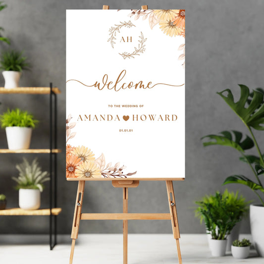 Welcome sign - up to A1 size (Fallz) WedFetti