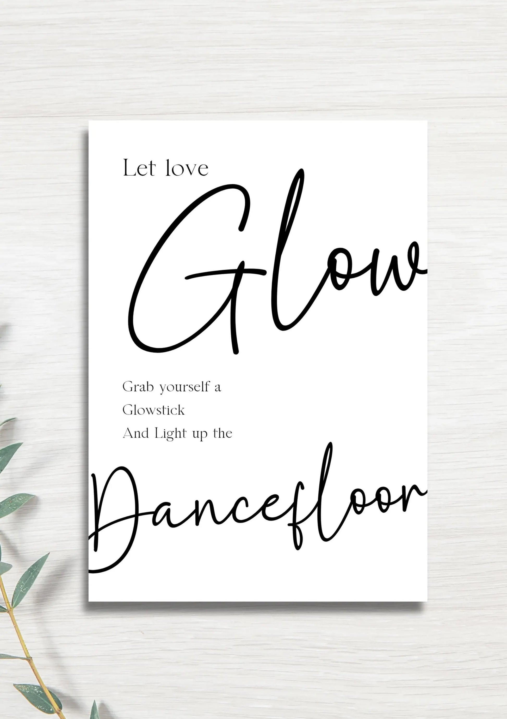 Glow sticks WedFetti