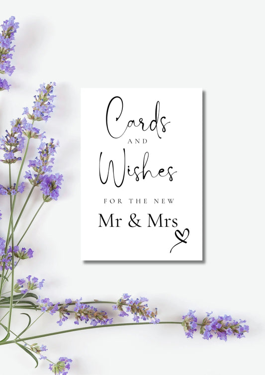 Lucia black collection - Cards & wishes Mr & Mrs WedFetti
