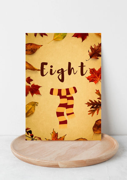 Harry potter style wedding table numbers WedFetti