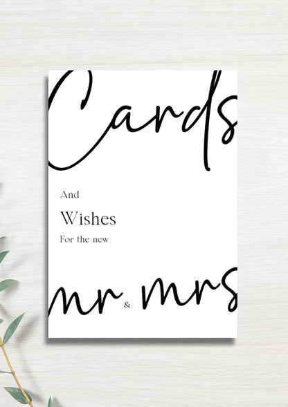 Cards & wishes Mr & Mrs WedFetti