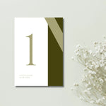 Table numbers Greens - WedFetti Confetti & Signage