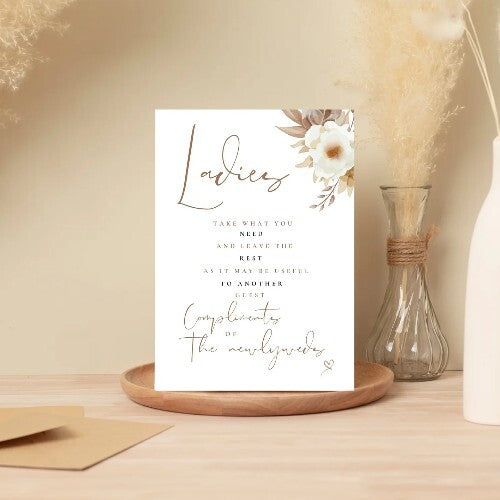 Wedding Sign Bundle X13 (Physical Items) A5