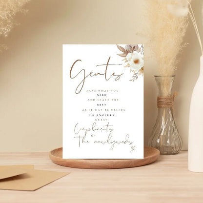 Wedding Sign Bundle X13 (Physical Items) A5